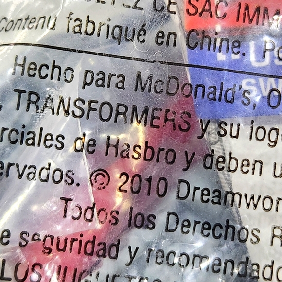 2010 Transformers McDonald’s Happy Meal #2 New Sealed Megatron Juguete Hasbro - Picture 5 of 8
